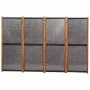 Biombo divisor de 4 paneles negro 280x180 cm de , Divisores de ambientes - Ref: Foro24-319180, Precio: 139,25 €, Descuento: %