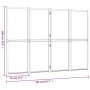 Biombo divisor de 4 paneles negro 280x180 cm de , Divisores de ambientes - Ref: Foro24-319180, Precio: 142,21 €, Descuento: %