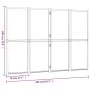 Biombo divisor de 4 paneles negro 280x180 cm de , Divisores de ambientes - Ref: Foro24-319180, Precio: 139,25 €, Descuento: %