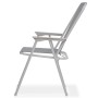 Juego de comedor de jardín 8 piezas acero y textilene gris de vidaXL, Conjuntos de jardín - Ref: Foro24-43786, Precio: 324,26...