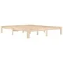 Solid pine wood bed frame 160x200 cm by , Beds and slatted bases - Ref: Foro24-810375, Price: 96,11 €, Discount: %