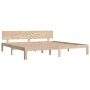 Estructura de cama madera maciza de pino 200x200 cm de , Camas y somieres - Ref: Foro24-810515, Precio: 163,88 €, Descuento: %