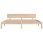 Estructura de cama madera maciza de pino 200x200 cm de , Camas y somieres - Ref: Foro24-810515, Precio: 163,88 €, Descuento: %