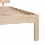 Estructura de cama madera maciza de pino 200x200 cm de , Camas y somieres - Ref: Foro24-810515, Precio: 163,88 €, Descuento: %