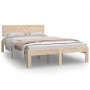 Estructura de cama madera maciza de pino 120x200 cm de , Camas y somieres - Ref: Foro24-810490, Precio: 104,86 €, Descuento: %