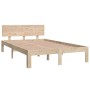 Estructura de cama madera maciza de pino 120x200 cm de , Camas y somieres - Ref: Foro24-810490, Precio: 104,86 €, Descuento: %