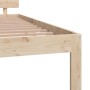 Estructura de cama madera maciza de pino 120x200 cm de , Camas y somieres - Ref: Foro24-810490, Precio: 104,86 €, Descuento: %