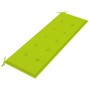 Banco de jardín 3 plazas madera maciza eucalipto y cojín 150 cm de , Bancos de jardín - Ref: Foro24-3061007, Precio: 194,24 €...