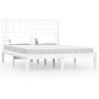 Estructura de cama madera maciza de pino blanco 120x190 cm de , Camas y somieres - Ref: Foro24-3100994, Precio: 139,07 €, Des...