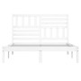 Estructura de cama madera maciza de pino blanco 120x190 cm de , Camas y somieres - Ref: Foro24-3100994, Precio: 139,07 €, Des...
