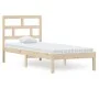 Kleines Einzelbettgestell aus Massivholz 75x190 cm von , Betten und Lattenroste - Ref: Foro24-3101178, Preis: 81,92 €, Rabatt: %
