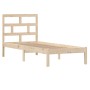Estructura de cama individual pequeña madera maciza 75x190 cm de , Camas y somieres - Ref: Foro24-3101178, Precio: 83,01 €, D...