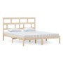 Estructura de cama de madera maciza de pino 160x200 cm de , Camas y somieres - Ref: Foro24-3101228, Precio: 132,57 €, Descuen...