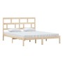 Estructura de cama de madera maciza de pino 160x200 cm de , Camas y somieres - Ref: Foro24-3101228, Precio: 132,57 €, Descuen...