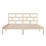 Estructura de cama de madera maciza de pino 160x200 cm de , Camas y somieres - Ref: Foro24-3101228, Precio: 132,57 €, Descuen...