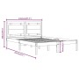 Estructura de cama madera maciza de pino 140x190 cm de , Camas y somieres - Ref: Foro24-3105515, Precio: 124,63 €, Descuento: %