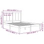 Estructura de cama de madera maciza de pino 160x200 cm de , Camas y somieres - Ref: Foro24-3105740, Precio: 160,42 €, Descuen...