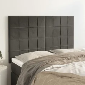Kopfteile 4 Einheiten dunkelgrauer Samt 72x5x78/88 cm von , Kopf- und Fußteile - Ref: Foro24-3116381, Preis: 97,73 €, Rabatt: %
