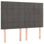 Cabeceros 4 unidades terciopelo gris oscuro 72x5x78/88 cm de , Cabeceros y pies de cama - Ref: Foro24-3116381, Precio: 94,89 ...