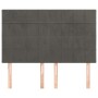 Cabeceros 4 unidades terciopelo gris oscuro 72x5x78/88 cm de , Cabeceros y pies de cama - Ref: Foro24-3116381, Precio: 94,89 ...