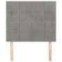 Headboards 2 units of light gray velvet 80x5x78/88 cm by , Headboards and footboards - Ref: Foro24-3116362, Price: 73,23 €, D...