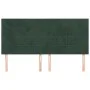 Kopfteile 4 Einheiten aus dunkelgrünem Samt 90x5x78/88 cm von , Kopf- und Fußteile - Ref: Foro24-3116395, Preis: 134,95 €, Ra...