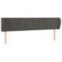 Cabecero de terciopelo gris oscuro 163x23x78/88 cm de , Cabeceros y pies de cama - Ref: Foro24-3117199, Precio: 74,61 €, Desc...