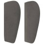 Cabecero de terciopelo gris oscuro 163x23x78/88 cm de , Cabeceros y pies de cama - Ref: Foro24-3117199, Precio: 74,61 €, Desc...