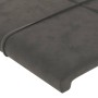 Cabecero de terciopelo gris oscuro 163x23x78/88 cm de , Cabeceros y pies de cama - Ref: Foro24-3117199, Precio: 74,61 €, Desc...