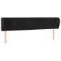 Cabecero de terciopelo negro 163x23x78/88 cm de , Cabeceros y pies de cama - Ref: Foro24-3117200, Precio: 74,98 €, Descuento: %