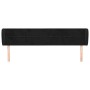 Cabecero de terciopelo negro 163x23x78/88 cm de , Cabeceros y pies de cama - Ref: Foro24-3117200, Precio: 74,98 €, Descuento: %