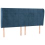 Cabecero con orejas de terciopelo azul oscuro 163x23x118/128 cm de , Cabeceros y pies de cama - Ref: Foro24-3118014, Precio: ...