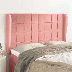 Kopfteil mit rosa Samtohren 147x23x118/128 cm von , Kopf- und Fußteile - Ref: Foro24-3118009, Preis: 139,67 €, Rabatt: %