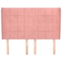 Cabecero con orejas de terciopelo rosa 147x23x118/128 cm de , Cabeceros y pies de cama - Ref: Foro24-3118009, Precio: 117,56 ...