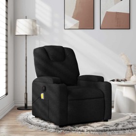 Sillón reclinable de masaje de tela negra en Sillones | Comprar online en Foru.es