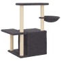 Rascador para gatos con postes de sisal gris oscuro 83 cm en Mobiliario para gatos | Comprar online en Foru.es