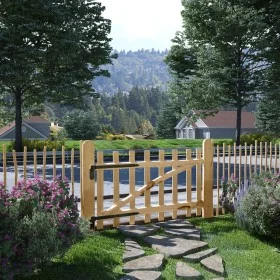 Hazelnut wood fence gate 100x60 cm by vidaXL, garden gates - Ref: Foro24-142589, Price: 53,03 €, Discount: %
