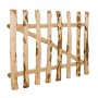 Puerta para valla madera de avellano 100x60 cm de vidaXL, Puertas de jardín - Ref: Foro24-142589, Precio: 53,99 €, Descuento: %