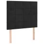 Black velvet headboard with LED lights 80x5x118/128 cm by , Headboards and footboards - Ref: Foro24-3122456, Price: 75,44 €, ...