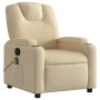 Sillón reclinable de masaje de tela color crema en Sillones | Comprar online en Foru.es