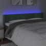 Cabecero con LED de terciopelo verde oscuro 163x16x78/88 cm de , Cabeceros y pies de cama - Ref: Foro24-3123293, Precio: 71,7...