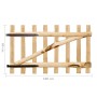Puerta para valla madera de avellano 100x60 cm de vidaXL, Puertas de jardín - Ref: Foro24-142589, Precio: 53,99 €, Descuento: %