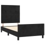Estructura de cama con cabecero de terciopelo negro 80x200 cm de , Camas y somieres - Ref: Foro24-3125723, Precio: 138,48 €, ...