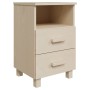 Mesitas noche 2 uds HAMAR pino macizo marrón miel 40x35x62 cm de vidaXL, Mesitas de noche - Ref: Foro24-340416, Precio: 123,0...