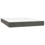 Cama box spring con colchón terciopelo gris oscuro 140x190 cm de , Camas y somieres - Ref: Foro24-3127488, Precio: 431,10 €, ...