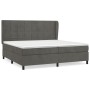 Cama box spring con colchón terciopelo gris oscuro 200x200 cm de , Camas y somieres - Ref: Foro24-3129232, Precio: 626,65 €, ...
