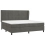 Cama box spring con colchón terciopelo gris oscuro 200x200 cm de , Camas y somieres - Ref: Foro24-3129232, Precio: 626,65 €, ...