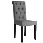 Sillas de comedor 2 unidades tela gris oscuro de vidaXL, Sillas de comedor - Ref: Foro24-245514, Precio: 168,17 €, Descuento: %