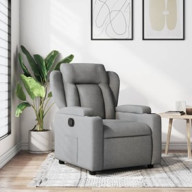 Sillón reclinable de tela gris claro en Sillones | Comprar online en Foru.es