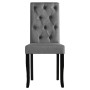 Sillas de comedor 2 unidades tela gris oscuro de vidaXL, Sillas de comedor - Ref: Foro24-245514, Precio: 168,17 €, Descuento: %